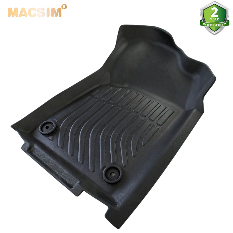 Thảm lót sàn xe ô tô JEEP CHROKEE 2016-2021 chất liệu TPE thương hiệu Macsim màu đen