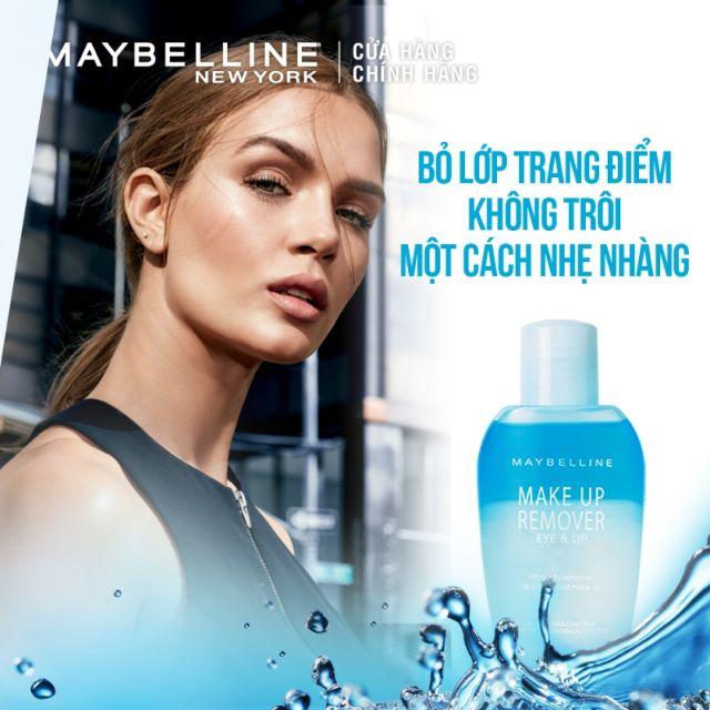 Nước Tẩy Trang Mắt và Môi Chuyên Dụng 2 lớp Maybelline New York Eye &amp; Lip 40ml