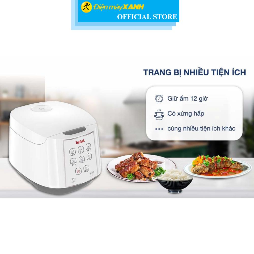 Nồi cơm điện tử Tefal 1.8 lít RK733168 - Hàng Chính Hãng