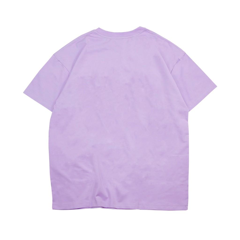 Áo thun nữ cotton màu tím đơn giản | DKMV Violet Basic Te