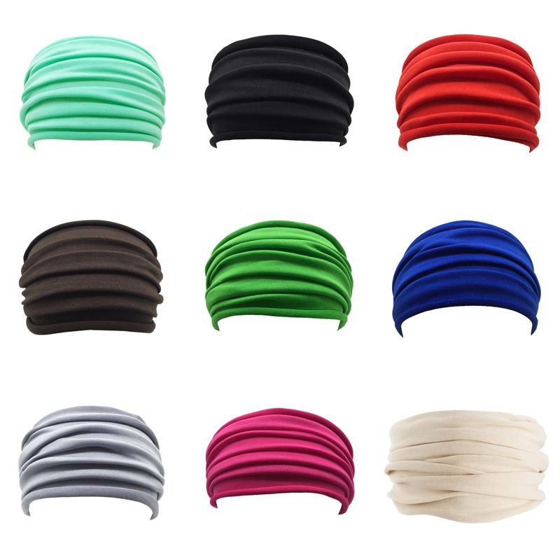 Đèn băng kéo dài thể thao Yoga Gym băng dây đeo Headband dành cho phụ nữ Băng đầu tóc Băng đàn hồi bao bọc Băng bóng rổ thể dục Color: light grey