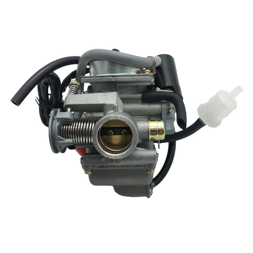 Carburetor ATV Scooter Go Kart with Air Filter Intake Manifold f/ GY6 150cc