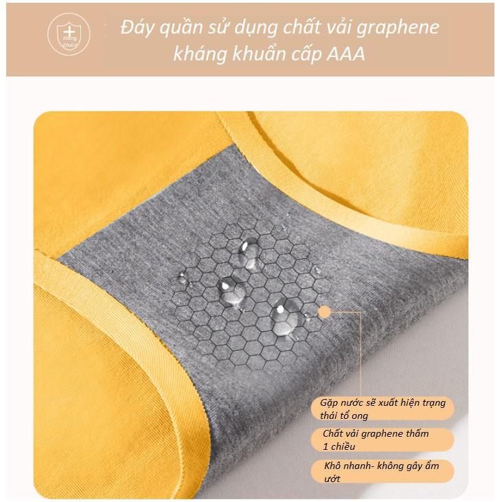 Quần Lót Cotton Kháng Khuẩn Không Đường May Hoa Cúc