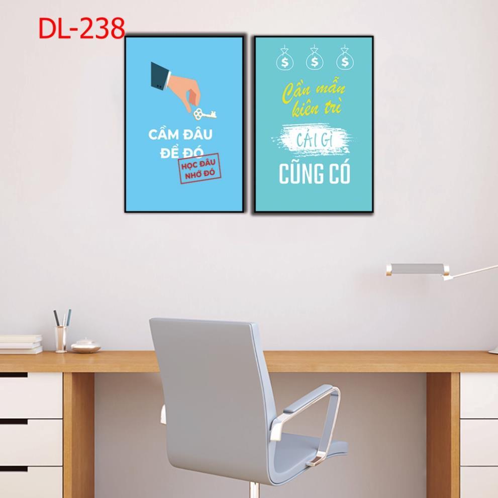 Tranh ghép treo tường gỗ MDF, tranh động lực, tranh slogan, trang trí văn phòng làm việc