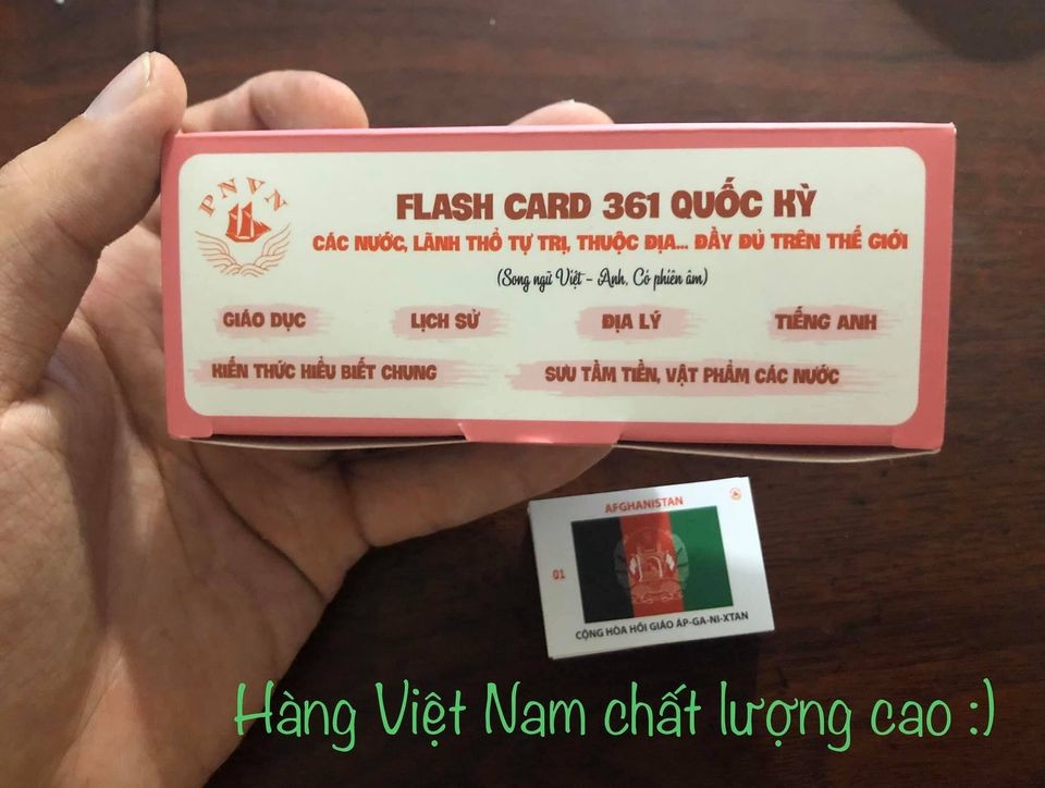 Bộ flashcarrd của 361 quốc gia, các vùng trên thế giới đầy đủ, đựng trong hộp sang trọng