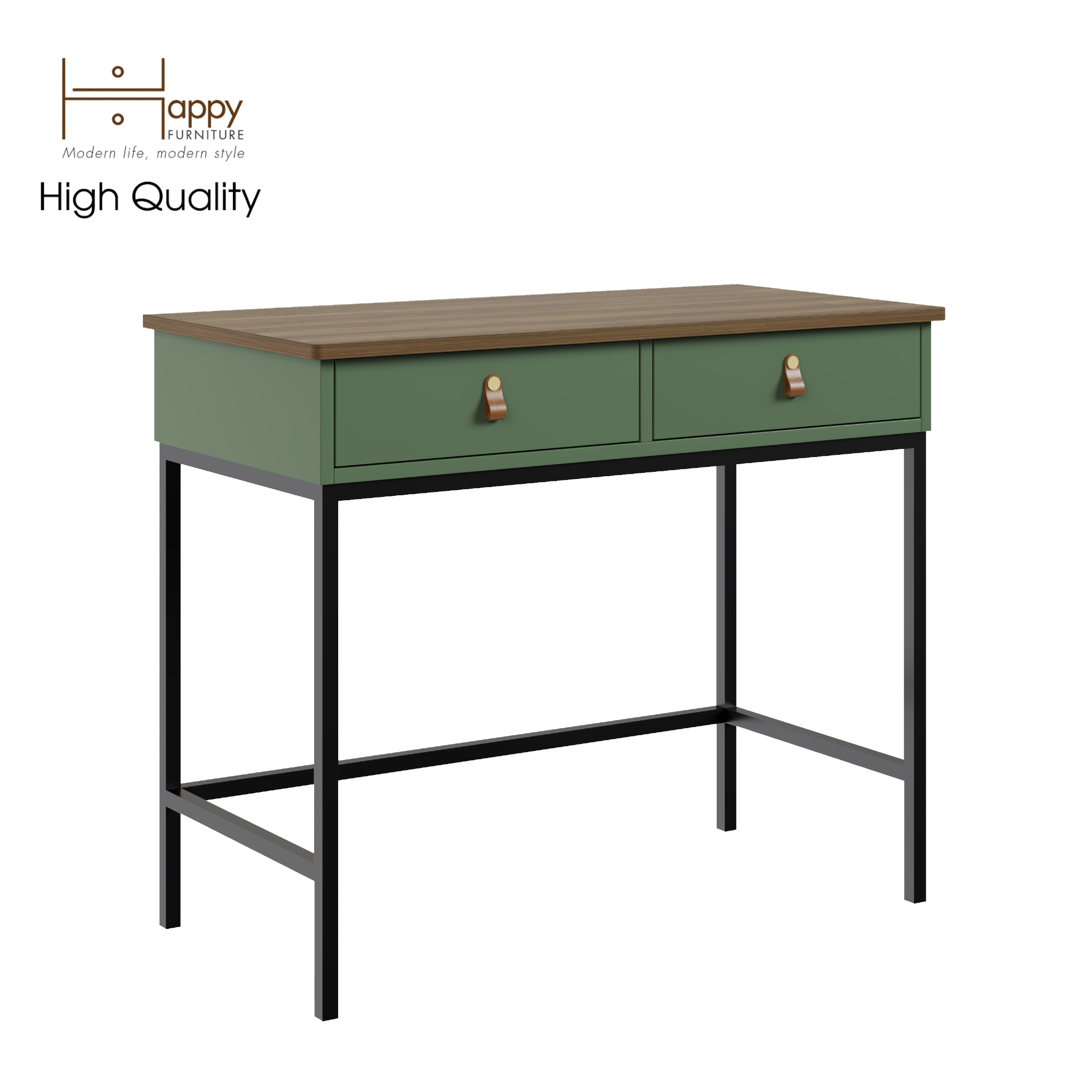 [Happy Home Furniture] NOMIA , Bàn trang điểm - chân sắt , 90cm x 45cm x 75cm ( DxRxC), BAN_039