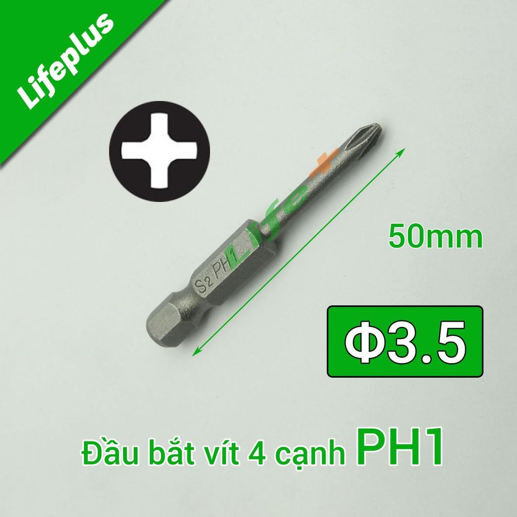 Đầu bắt vít 4 cạnh PH1 chuôi lục