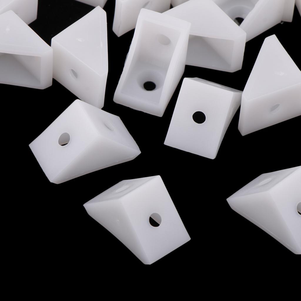 100x Shelf Support Corner Brace Angle Bracket 90 Degree Plastic Corner Brace