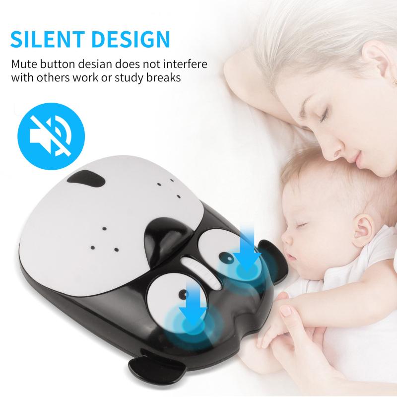 Chuột Quang Không Dây 2.4G Wireless Tiết Kiệm Điện Hoạt Hình Dễ Thương Chuột Máy Tính Im Lặng Sạc Thiết Mini 3D Chuột Cho Máy Tính Laptop