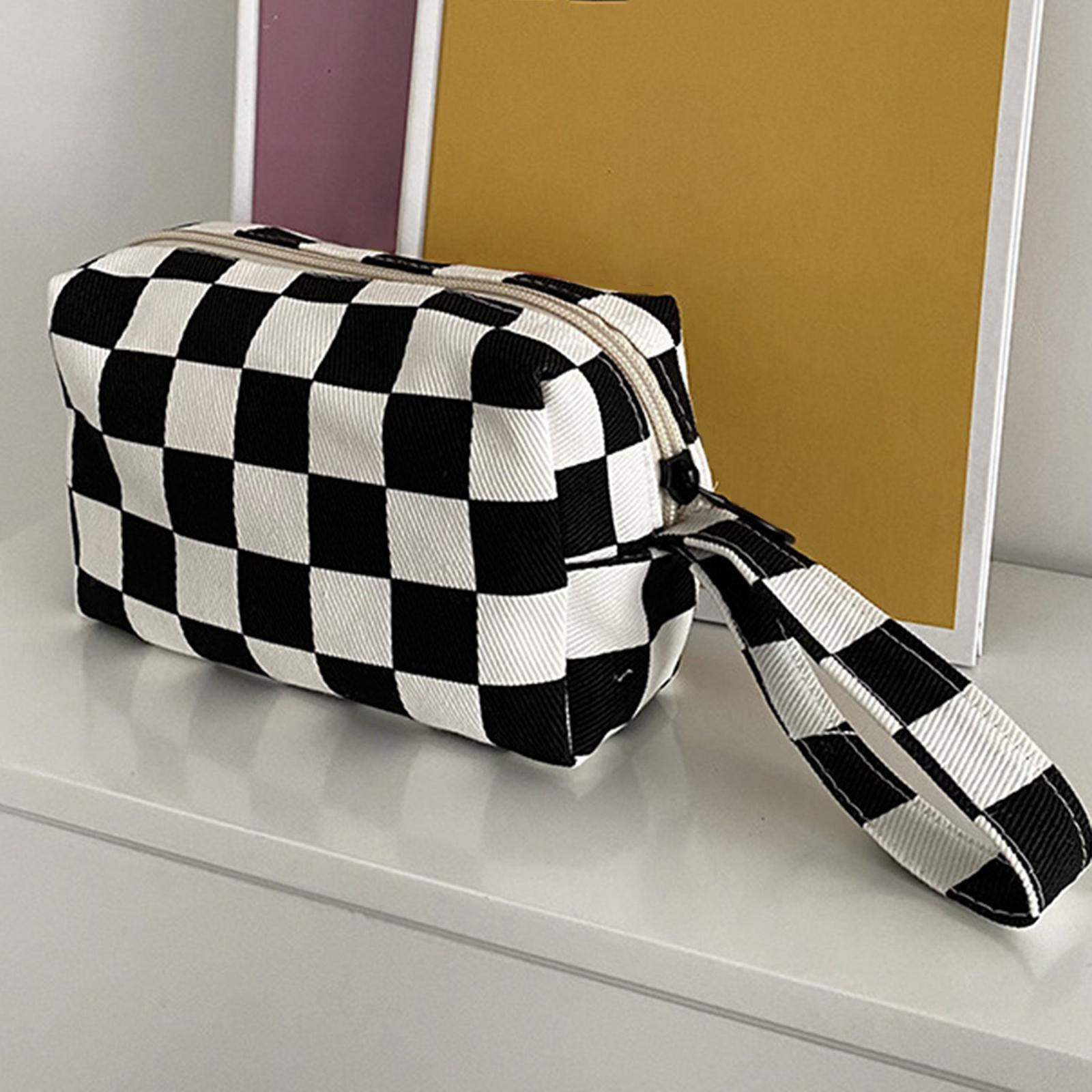 Portable Makeup Bag Storage Case Organizer Zipper Design Versatile Cosmetic Holder Toiletry Bag