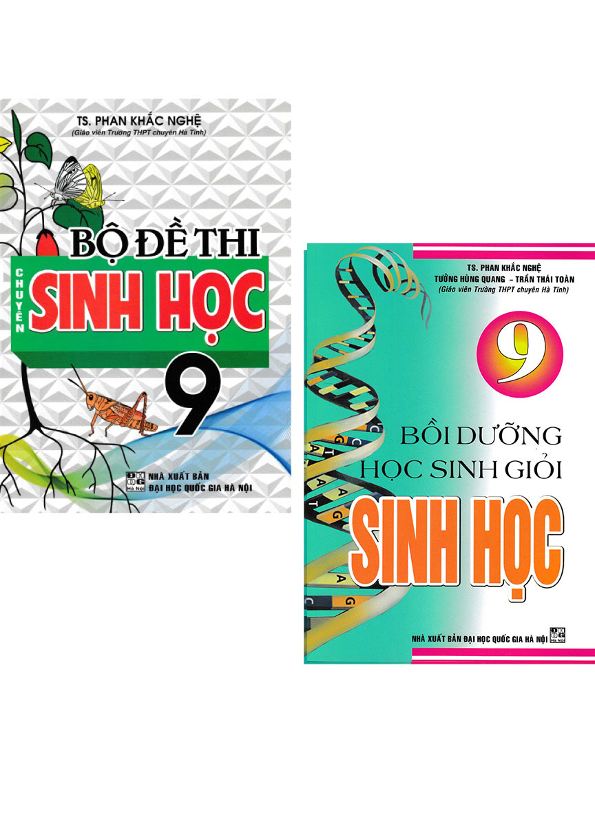 Combo Bộ Đề Thi Chuyên Sinh Học 9 + Bồi Dưỡng Học Sinh Giỏi Sinh Học 9 - Phan Khắc Nghệ (Bộ 2 Cuốn) _HA