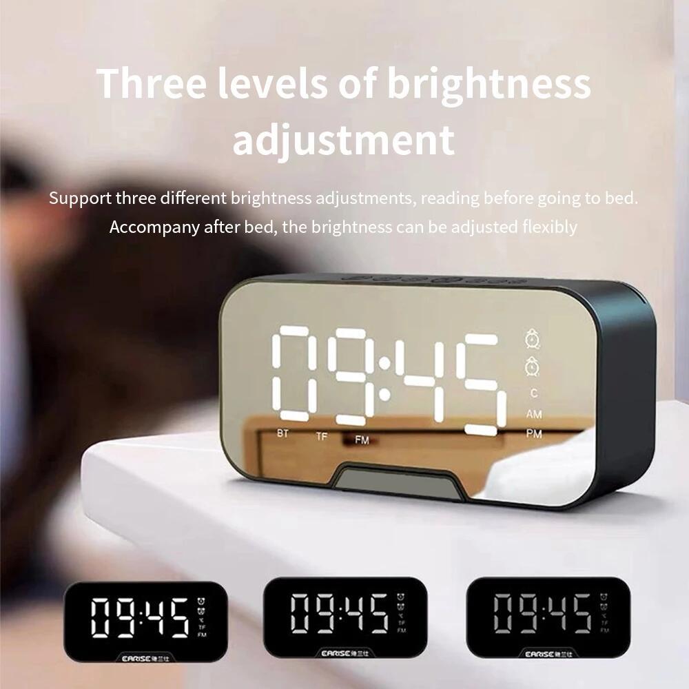 Loa bluetooth Không Dây Tích Hợp Đồng Hồ Báo Thức Có Chức Năng Nghe Gọi Và Phụ Kiện