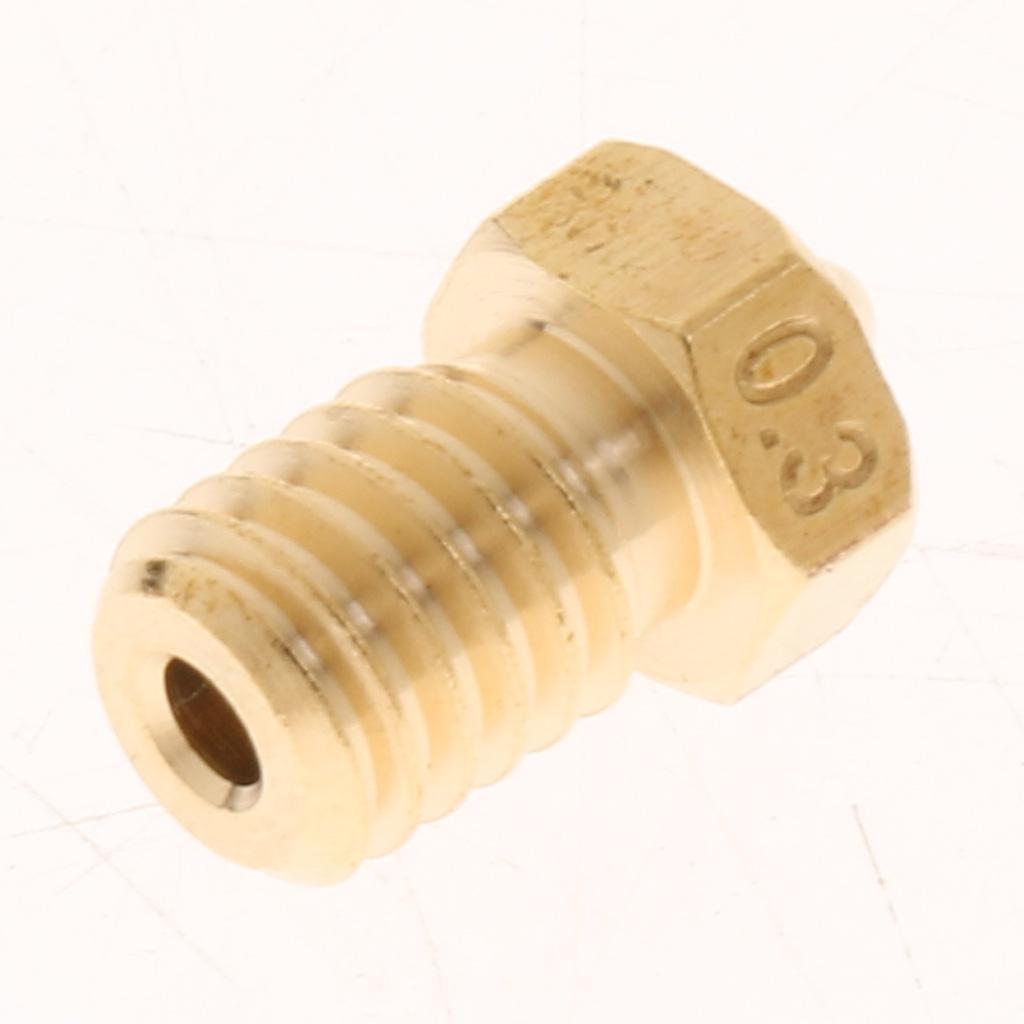 4 Pack 0.3mm 3D Printer Replace Brass 1.75mm Filaments Extruder Nozzle Print Head