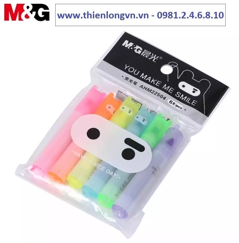 Bộ dấu dòng 6 màu M&amp;G - AHM22504