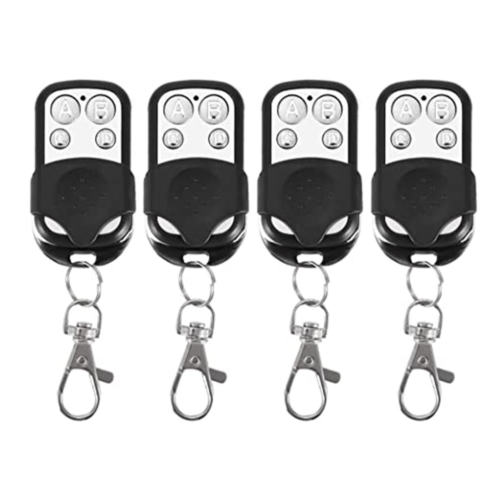 Set 4 Điều Khiển Từ Xa 4 Nút Ghép Nối Đơn Giản 433Mhz Cho Cửa Ra Vào Nhà Để Xe Ô Tô