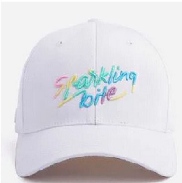 CC sparkling ballcap WHITE