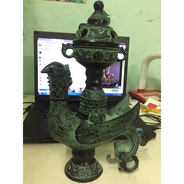 Bình đồng thờ, bình phong thuỷ độc lạ, bình đồng cổ, bình đồng cổ phong thuy