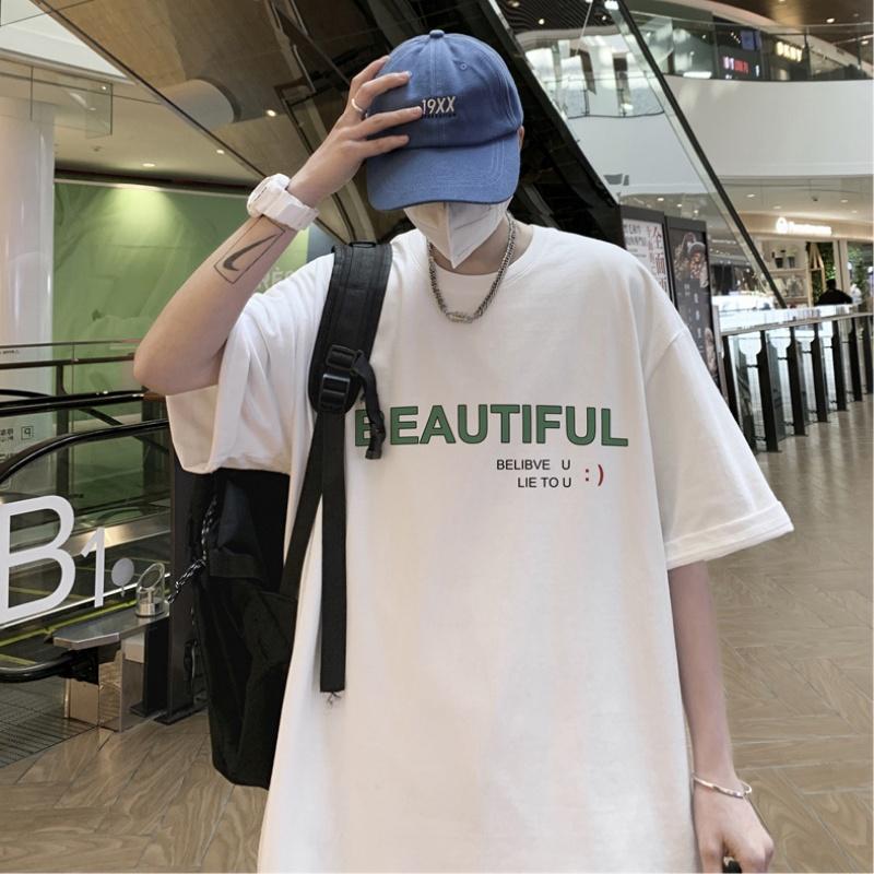 Áo thun nam nữ unisex tay lỡ sweater phông form rộng teen cổ tròn oversize cotton giá rẻ basic đen trắng tee BEAUTIFUL