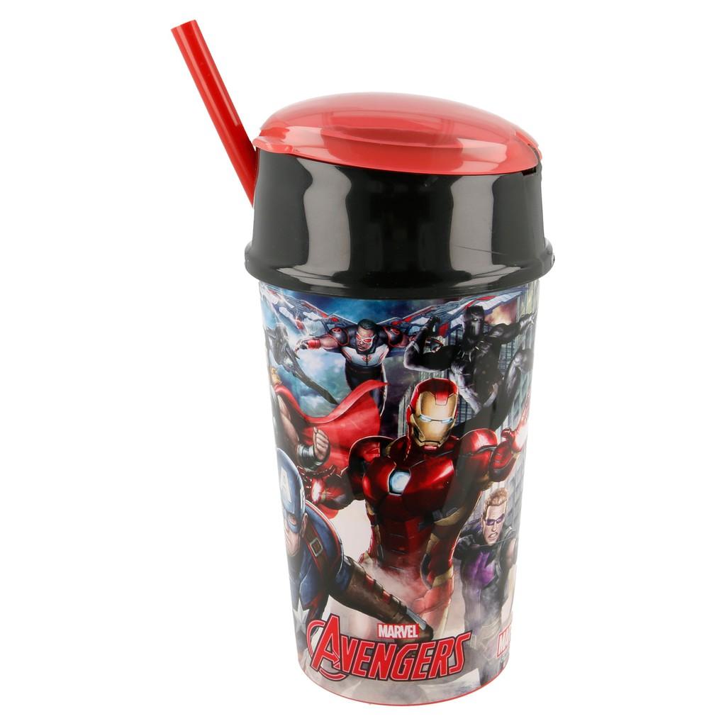 Bình Nước SieuKid Snack Tumbler Avengers Galery 400ml Chính Hãng