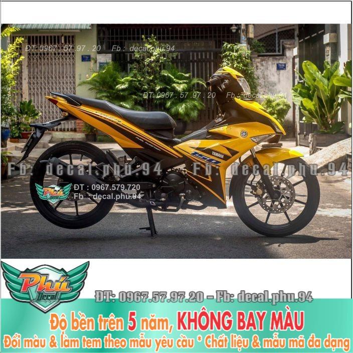 Tem rời Exciter 150 Vàng đen