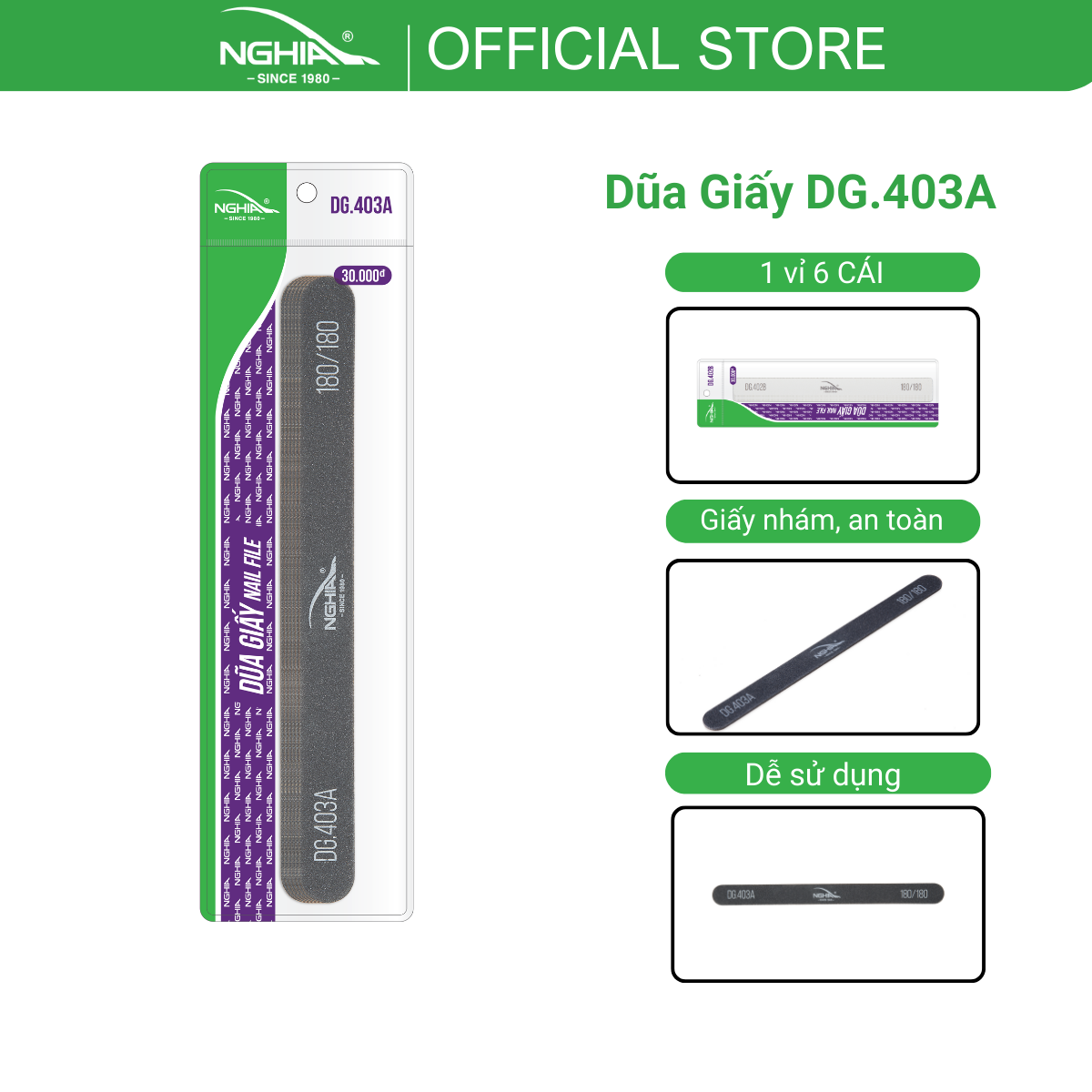 Dũa Móng Giấy Dg - 403A - Kềm Nghĩa