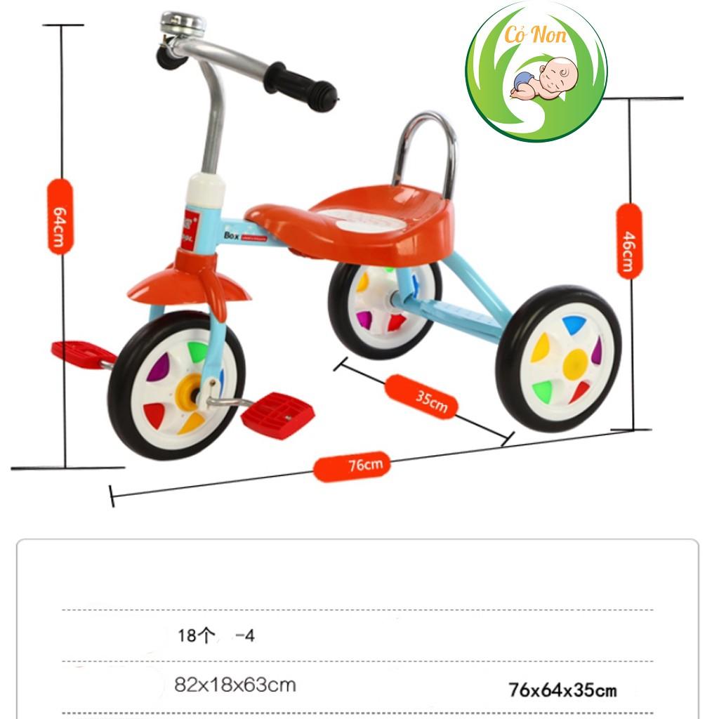 Xe đạp 3 bánh, xe cút kít cho bé khung thép chắc chắn