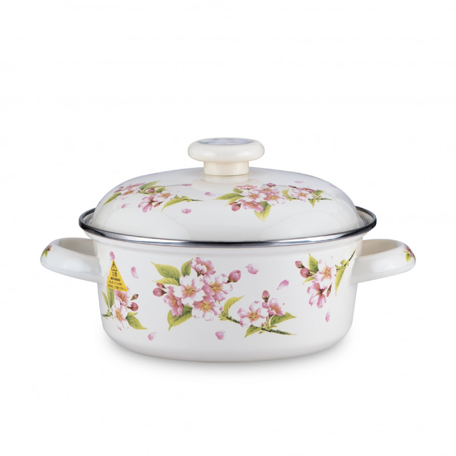 Nồi tráng men FUJIHORO 20cm, 2.3L SYM-22, Sử dụng bếp từ