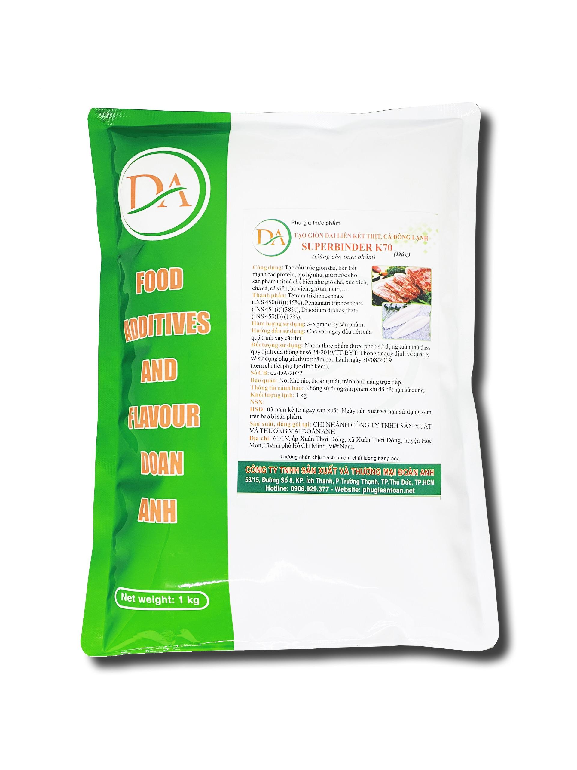 Phụ Gia Tạo Giòn Dai Cao Cấp Cho Thịt Đông Lạnh/ Superbinder K70