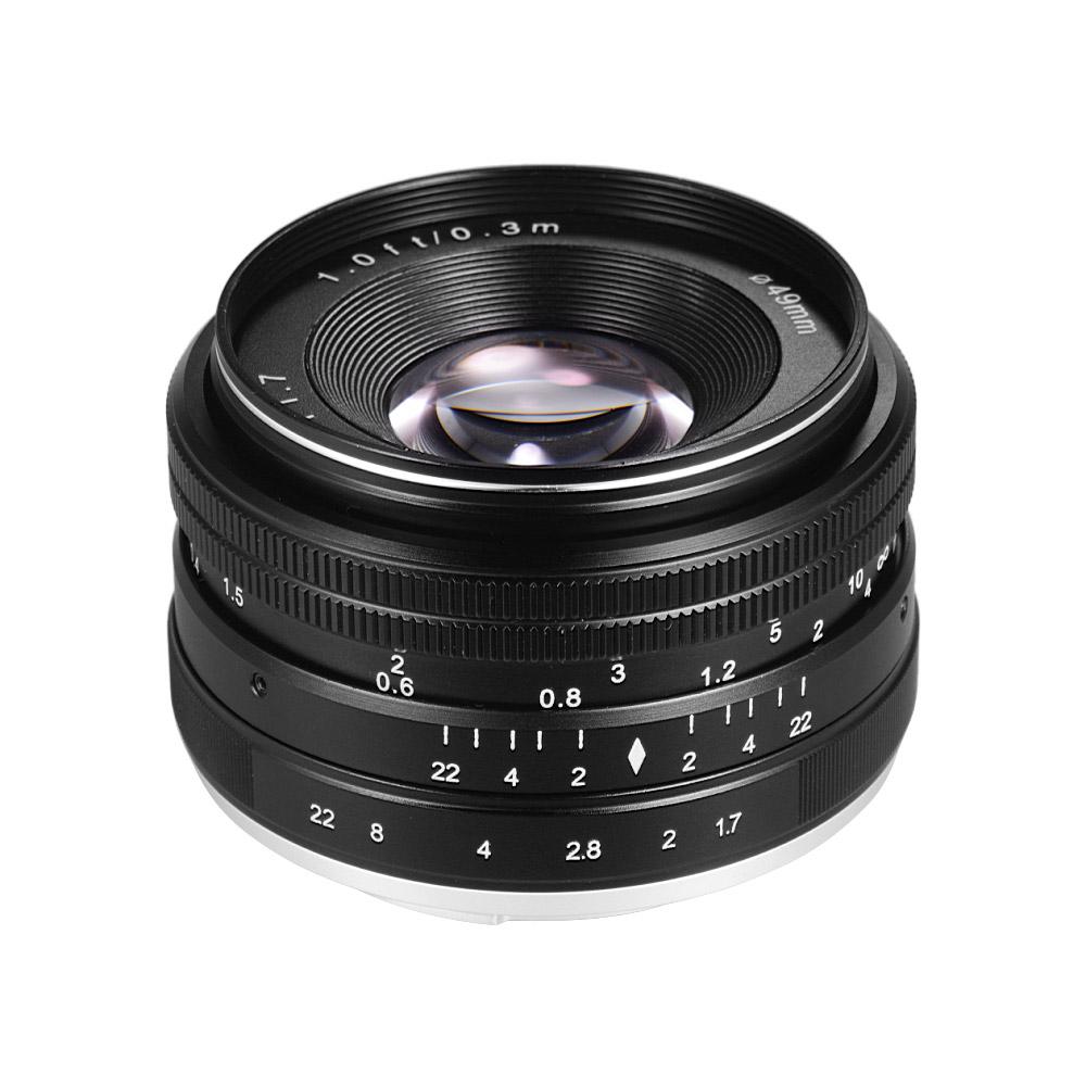 35mm f/1.7 Manual Focus Mirrorless Lens Prime Lens Large Aperture for Portrait Humanistic Street Photography for Sony E