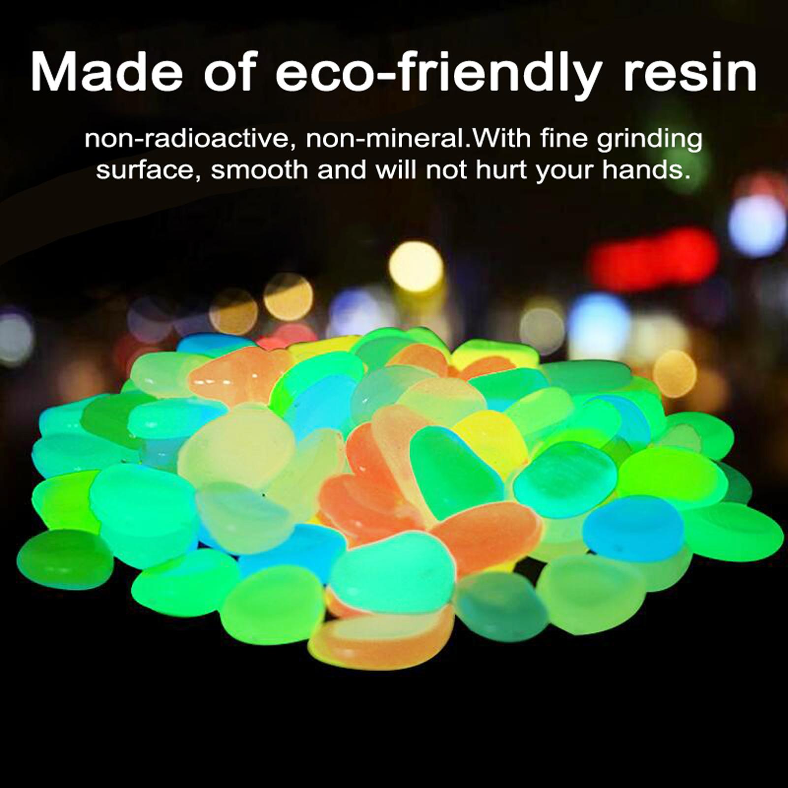 Set Sỏi Phát Sáng Nhân Tạo Làm Lối Đi Tramg Trí Sân Vườn