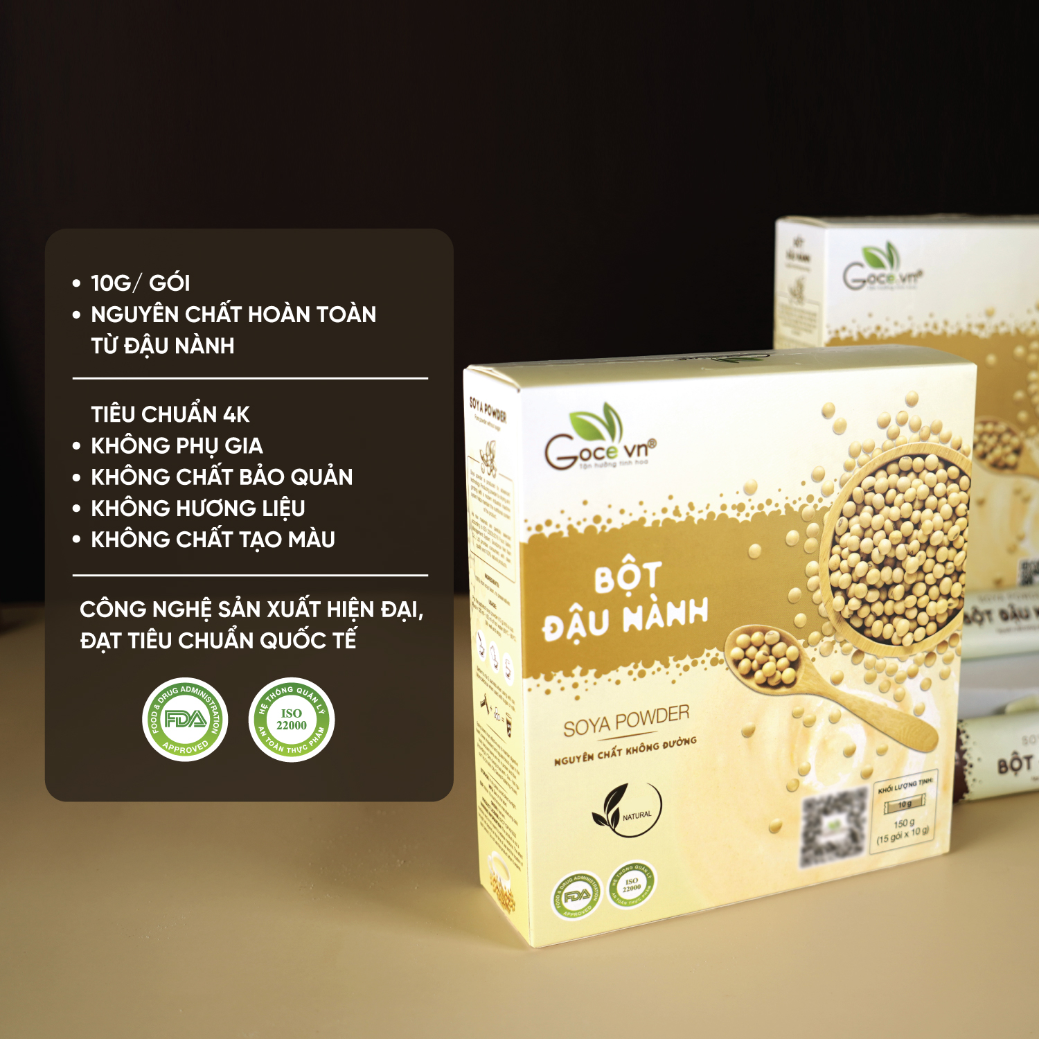 Bột đậu nành nguyên chất Goce – 150g ST
