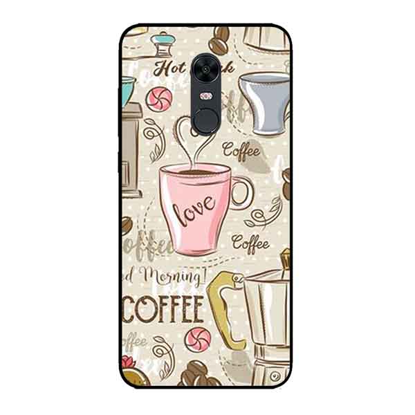 Ốp Lưng in cho Xiaomi Redmi 5 Plus Mẫu Họa Tiết Cà Phê - Hàng Chính Hãng