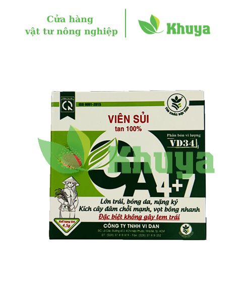 Viên sủi Ga4+7 viên 4,5gr Lớn trái Kích chồi Vọt hoa
