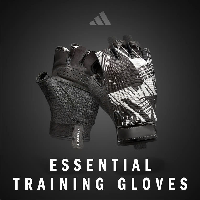 Găng Tay Thể Thao ADIDAS ADGB-1500AB Essential Training Gloves - Phụ Kiện Thể Thao Chính Hãng