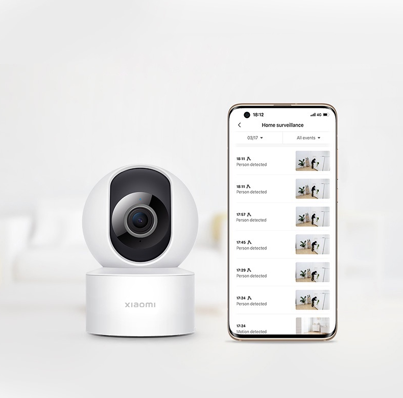 Hình ảnh Camera Xiaomi MI Home Security C200 360 độ 1080P - Bản 2023 - Phát hiện chuyển động AI - Hàng nhập khẩu