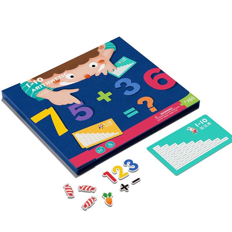 Học liệu Toán học thông minh đầu đời cho bé Mathematics Quiet Book-Học liệu bóc dán Montessori