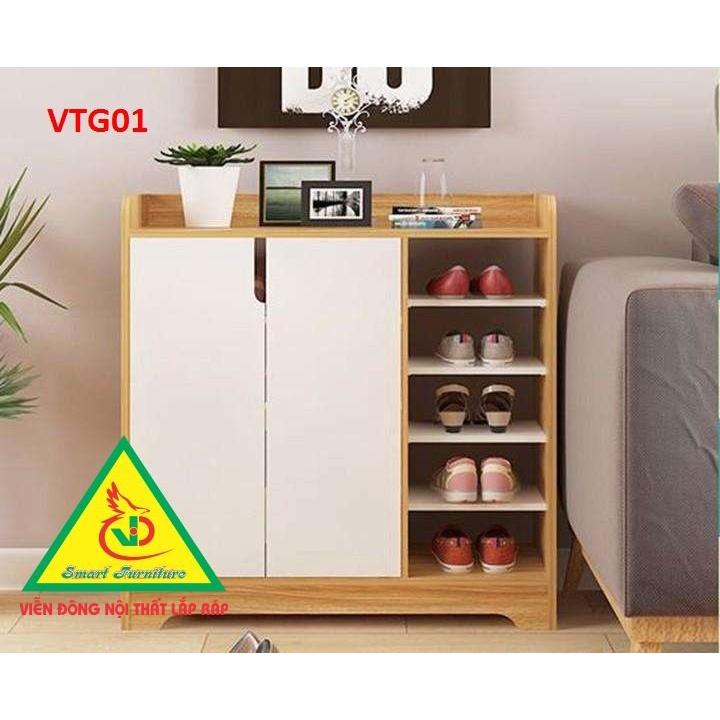Tủ Giày Hiện Đại Nhiều Ngăn Để Giày, Tiết Kiệm Diện Tích VTG01- Nội thất lắp ráp Viendong Adv