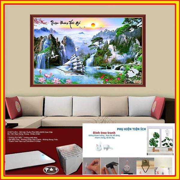 TRANH THUẬN BUỒM XUÔI GIÓ - Tranh treo tường phong thủy - Tranh Treo Phòng Khách