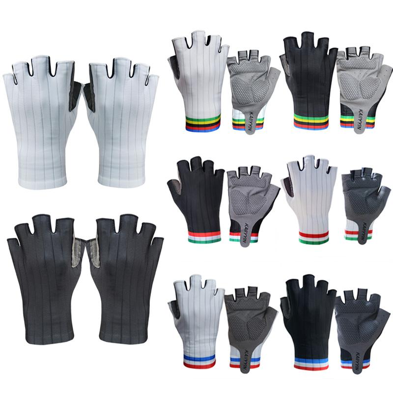 New Pro Aero Xe Đạp Đội Găng Tay Xe Đạp Ngón Ngoài Trời Xe Đạp Đường Bộ Găng Tay Thể Thao Nam Nữ Guantes Ciclismo