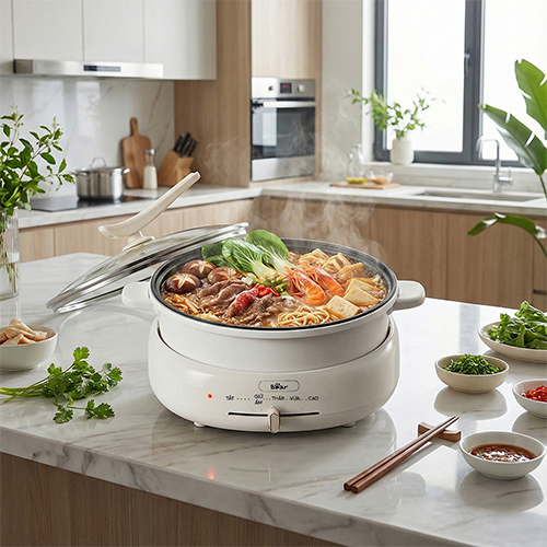 Nồi điện đa năng Bear 4 lít HP-4H40D - Hàng chính hãng
