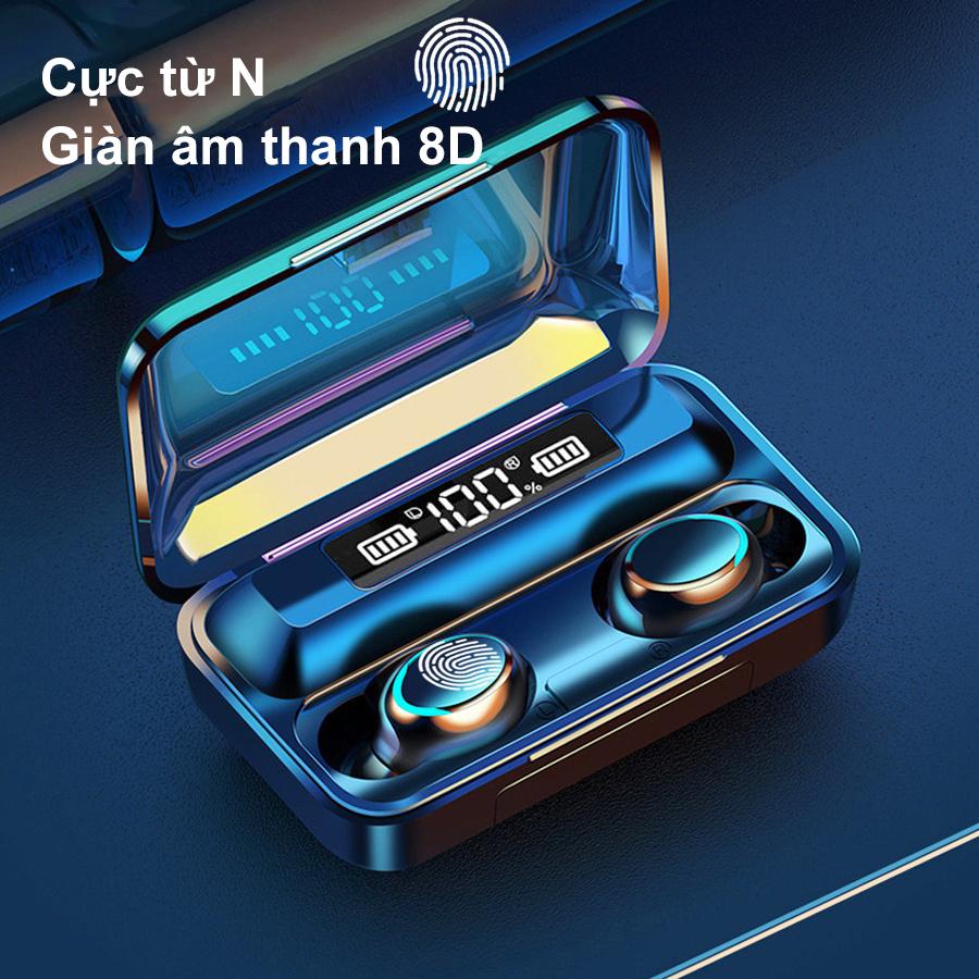 Tai Nghe Bluetooth Goojodoq TWS F9-5 Màn Hình LED Thông Minh Có Micro Không Dây Âm Thanh Nổi Bass Chống Nước