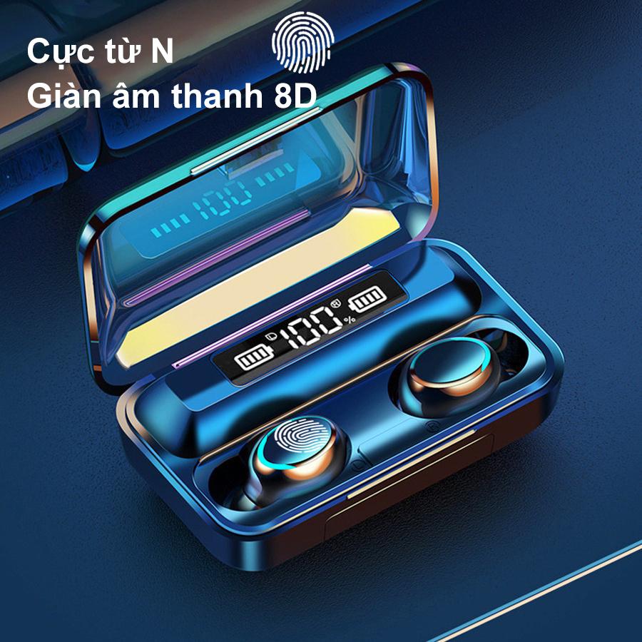 [HÀNG CHÍNH HÃNG GOOJODOQ] Tai Nghe Bluetooth Goojodoq TWS F9-5 Màn Hình LED Thông Minh Có Micro Không Dây Âm Thanh Nổi Bass Chống Nước