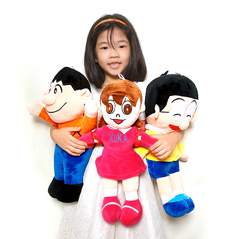 Combo gấu bông hoạt hình Nobita Suka Chaien đáng yêu size 50cm