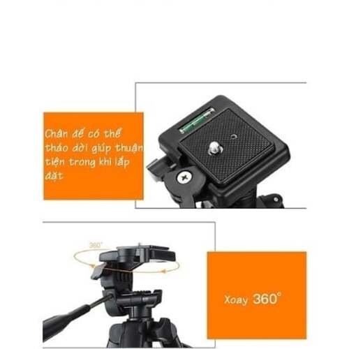 Gậy chụp ảnh YUFENG TRIPOD 3388: Cao tối đa 146cm, chắc chắn, Có khiển Bluetooth chụp xa, Gấp gọn thuận tiện di chuyển