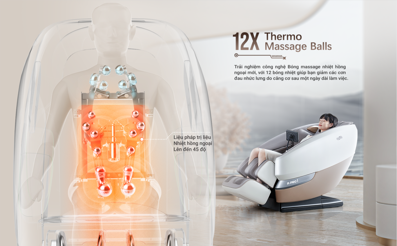 |MUA 1 TẶNG 1|  Ghế Massage Toàn Thân GINTELL A PRO 1 + G RELAX EZ | 3 năm bảo hành chính hãng