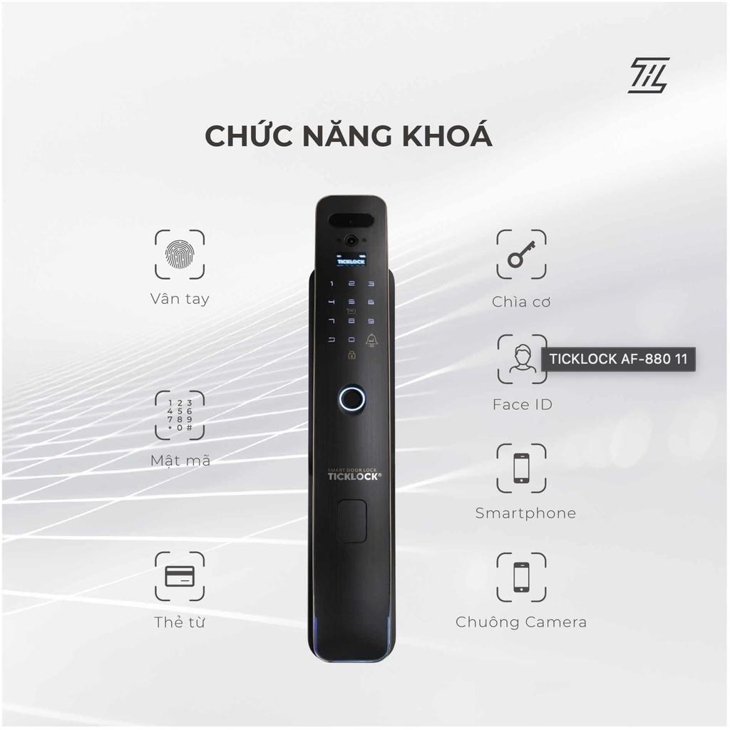 Khoá điện tử cảm biến nhận diện khuôn mặt cao cấp TICKLOCK AF-880