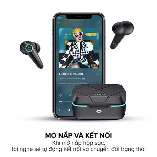 Tai nghe Bluetooth True Wireless Havit TW908 - Hàng chính hãng