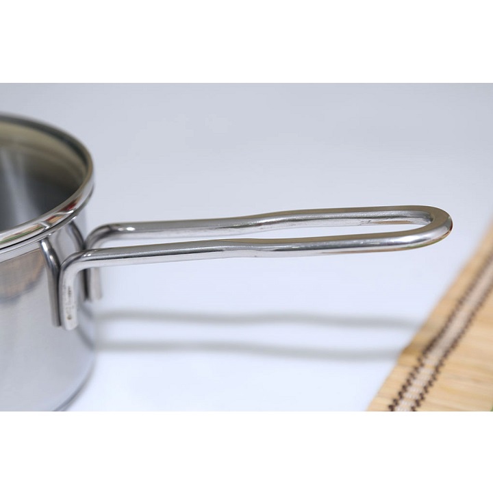 Quánh Inox Nắp Kiếng Fivestar Q12-3DG - Hàng Chính Hãng
