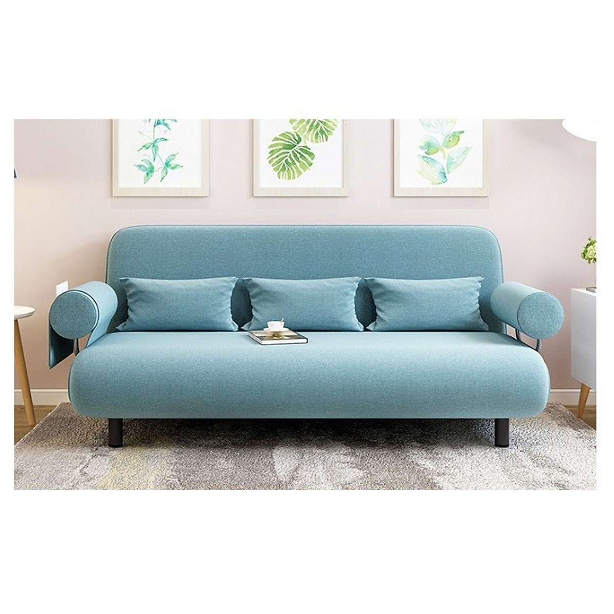 Ghế sofa giường nằm đa năng Kachi - Màu xanh