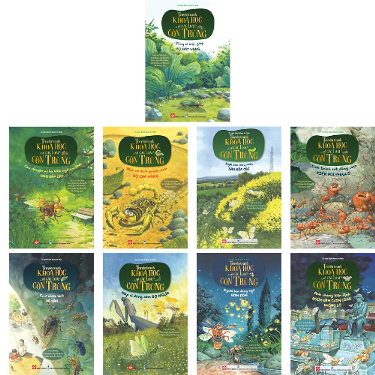 Sách - Truyện Tranh Khoa Học Về Các Loài Côn Trùng - Combo 9 Cuốn - Đinh Tị Books